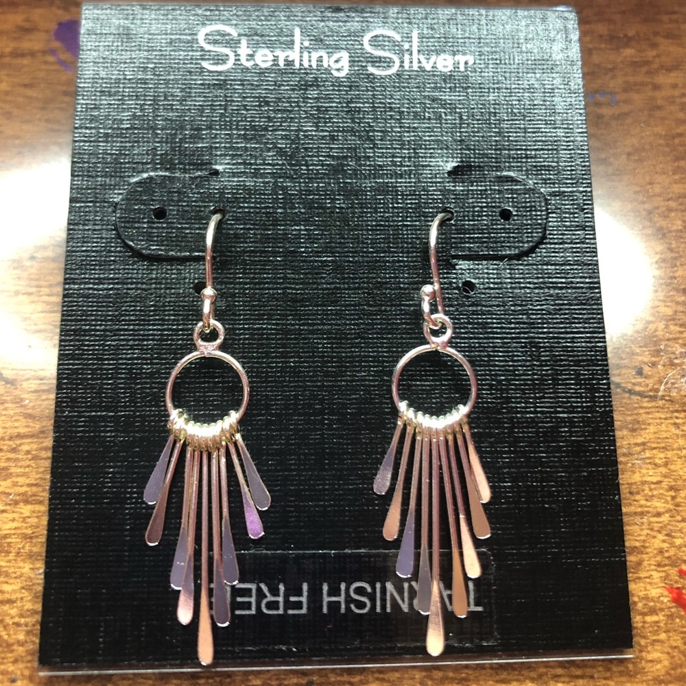 Sterling Silver Dangling Earrings